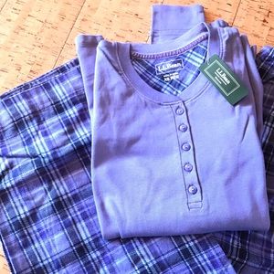 NWT L.L.bean cozy Pj set